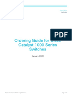 Ordering Guide For Cisco Catalyst 1000 Series Switches: January 2020