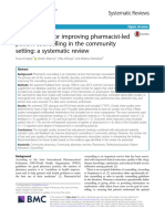 Interventions For Improving Pharmacist-Led Patient Counselling in The Community Setting - A Systematic Review