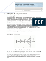 Difração Da Luz Por Fendas Laboratório de Ensino de Óptica