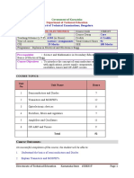 Analog Electronics: Board of Technical Examinations, Bengaluru