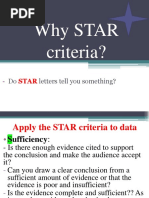 Why Star Criteria?: Do Letters Tell You Something?