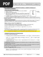 34-104 Thermodynamique Premier Principe