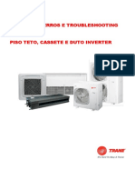 Erros+&+Troubleshooting+ Piso+Teto+e+Cassete Duto+Trane+Inverter