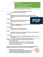 Oral Communication - Communicative Strategy