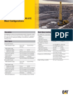 Rotary Blasthole Drill Specifi Cations: 11.2 or 13.6 M (36.7 or 44.6 FT) Mast Configurations