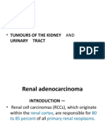 Tumours of The Kidney And: Urinary Tract