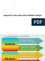 Approach To The Adult With Metabolic Acidosis