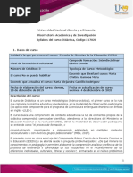 Syllabus Del Curso Didáctica 517020