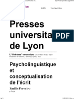 5 Ferreiro - Psicolingüistica y Conceptualización de La Escritura