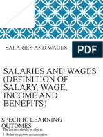 Salaries and Wages: Prepared By: Ms. Jaeneth D. Simondo