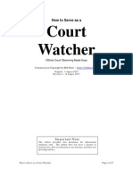 How To Serve As A Court Watcher