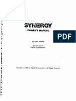 Digital Keyboards Synergy Manual