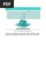 How To Make Salted Eggs