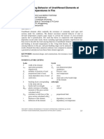 Load-Carrying Behavior of Unstiffened Elements at Elevated Temperatures in Fire