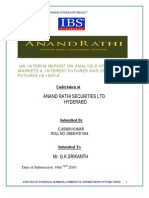 Analysis of FM & Interest Rate Futures and Currency Rate Futures in India