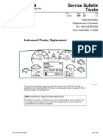 Service Bulletin Trucks: Instrument Cluster, Replacement