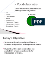 Lesson 4 - Independent and Dependent Events