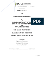 Water Softner Assessment - Cbode