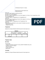 Hasil SPSS Video 1