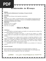 Guia de Apoyo para La Elaboración de Ensayo