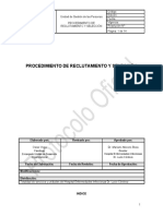 Procedimiento Reclutamiento y Selección Formato