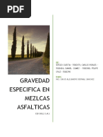 Gravedad Especifica en Mezclas Asfalticas