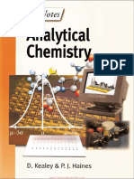 Analytical Chemistry by D. Kealey and P. J. Haines