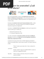 ¿Qué Son Los Aranceles - ¿Cuál Es Su Efecto