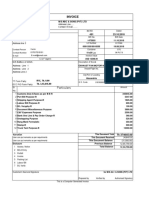 Sample Customised Invoice