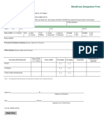 Beneficiary Designation Form