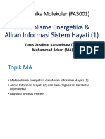 Metabolisme Energetika Dan Aliran Informasi Hayati