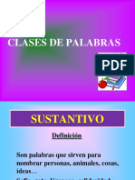 Clases de Palabras