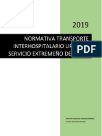 Normativa Transporte Interhospitalario Urgente 2019 Ses