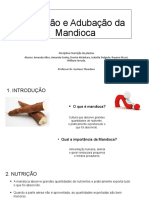 Nutrição e Adubação Da Mandioca