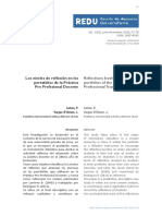 Los Niveles de Reflexión en Los Portafolios de La Práctica Pre Profesional Docente