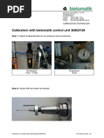 Bielomatik: Calibration With Bielomatik Control Unit 30063109