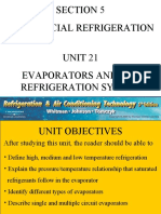 Section 5 Commercial Refrigeration Unit 21 Evaporators and The Refrigeration System