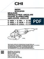 Disc Grinder Winkelschleifer Meuleuse Smerigliatrice Angolare Haakse Slijpmachine Amoladora Angular