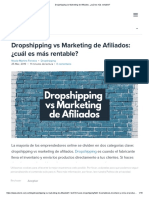 Dropshipping Vs Marketing de Afiliados - ¿Cuál Es Más Rentable