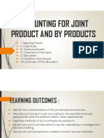 Accounting For Joint Product and by Products