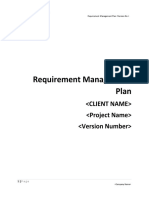 Requirement Management Plan