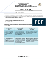 Diagnostic Test II Sixth Grade 2021