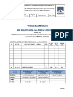 Procedimiento de Medicion de Asentamiento