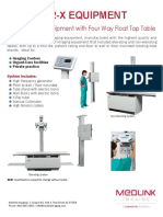 Ml-2-Equipment: Radiographic Equipment With Four Way Float Top Table