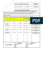 Plan de Auditorias de Calidad