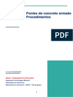 Dimensionamento de PONTES DE CONCRETO ARMADO - Janeiro 2021