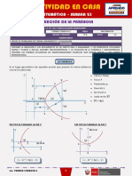 SEMANA 23 - ECUACIÓN DE LA PARÁBOLA (5to MATEMÁTICA)