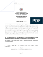 (Draft Substitute Bill) Philippine Creative Industries Act - With Comments (As of 01.18.2021)