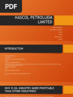 Hascol Petroluem Limited: Submitted By: Zarmeena Gauhar Arooj Atiya Nosherwan Shafiq