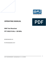 Operating Manual: Emi Test Receiver FFT 3010 9 KHZ ÷ 30 MHZ